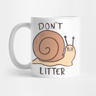 Don’t litter snail Mug